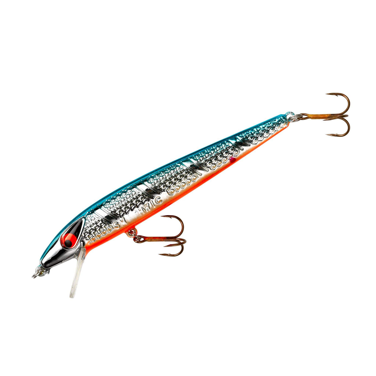 Smithwick Suspending Super Rogue Jr chrome-blue back orange-belly lure for precise casts in freshwater