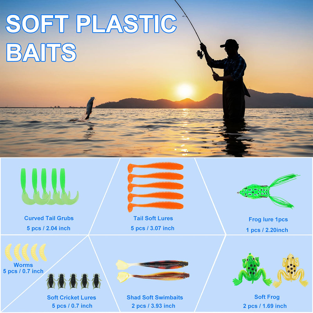 SMMYMGF soft plastic worms with realistic texture for versatile rigs