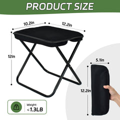 Smohtmeny collapsible stool setup demonstrates quick, tool-free assembly for camping and events