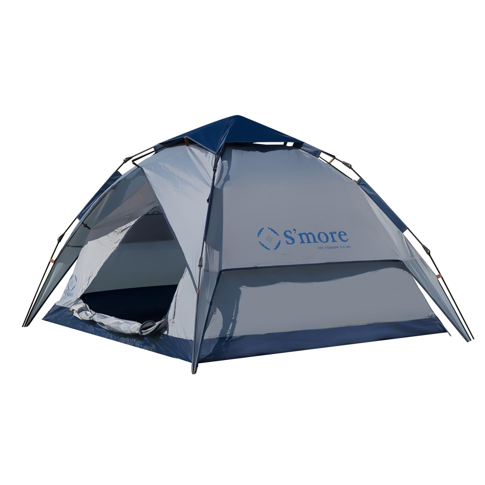 S'more Emergency Tent Shelter front view shows quick setup for two campers.