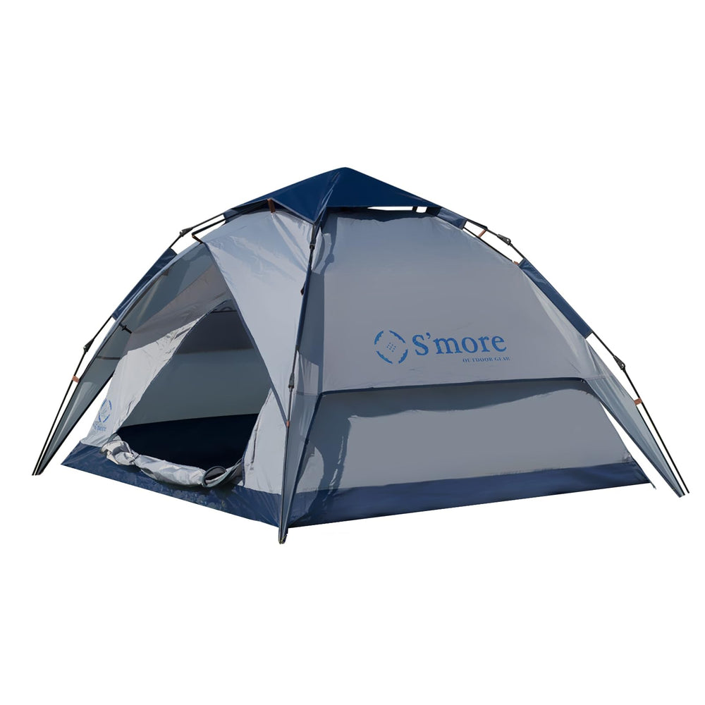 S'more Emergency Tent Shelter front view shows quick setup for two campers.