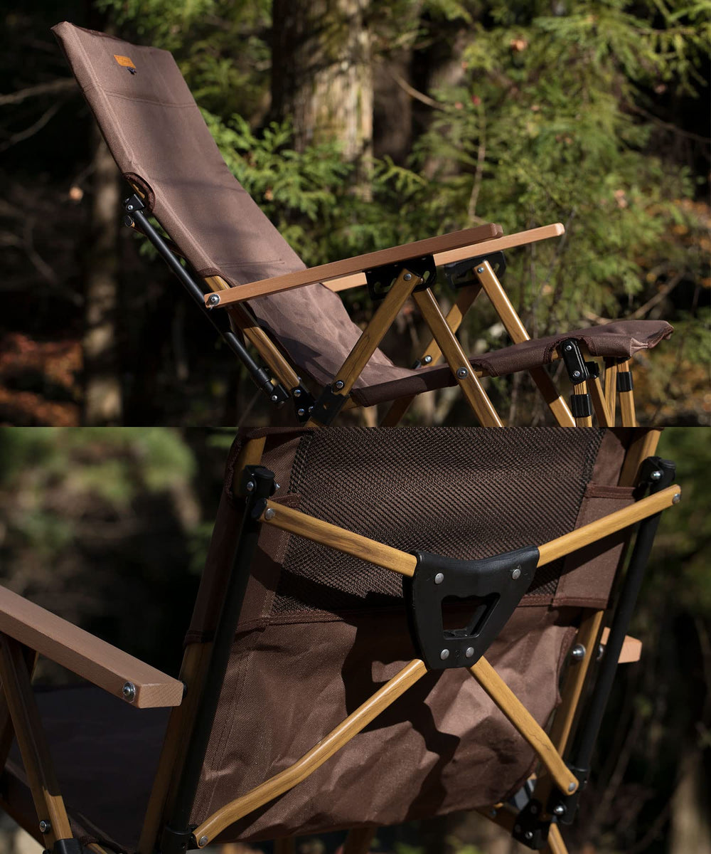 S'more folded size army green chair for compact storage