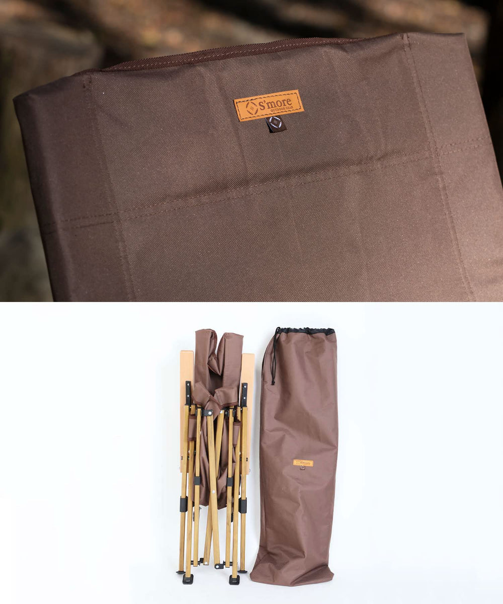 S'more chair stored dimensions keep packing compact for trips.
