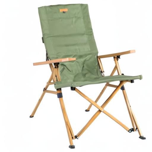 S'more weight capacity army green chair supports up to 120 kg