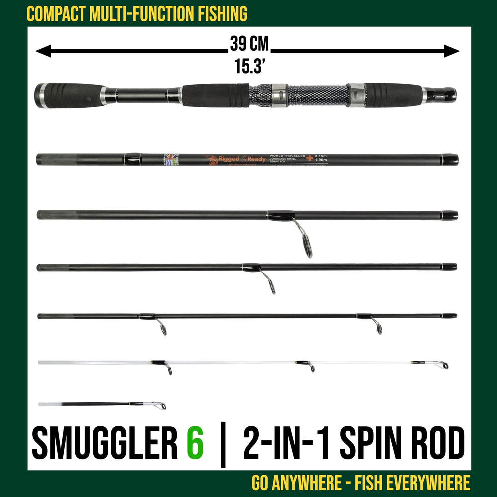 Smuggler 6 shown with compact 39cm carry size
