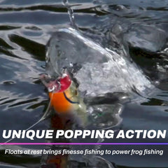 Snag Proof Zoo Pop balanced hollow body maintains buoyancy in the strike zone.