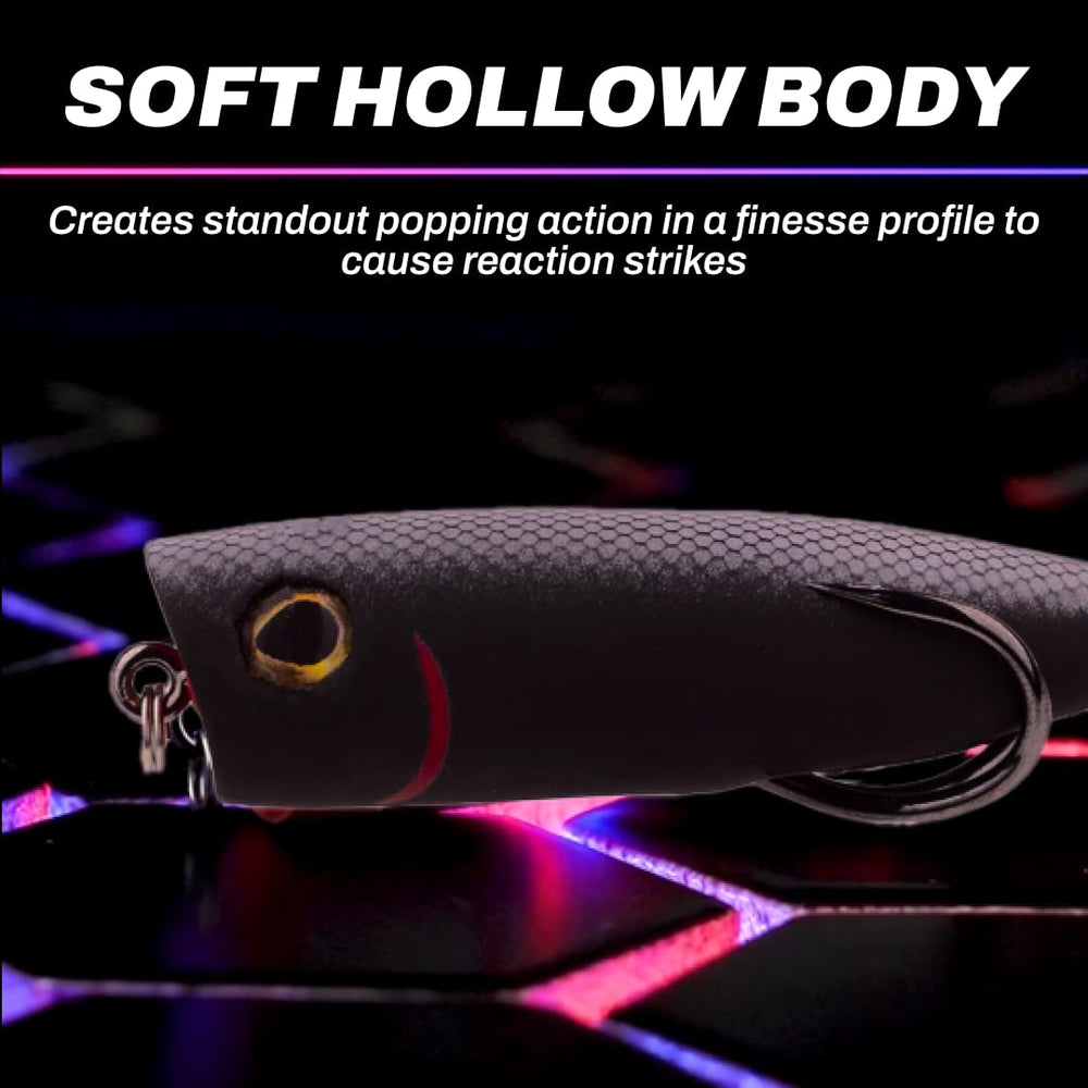 Zoo Pop lifelike hollow body buoyancy helps natural float in the strike zone.