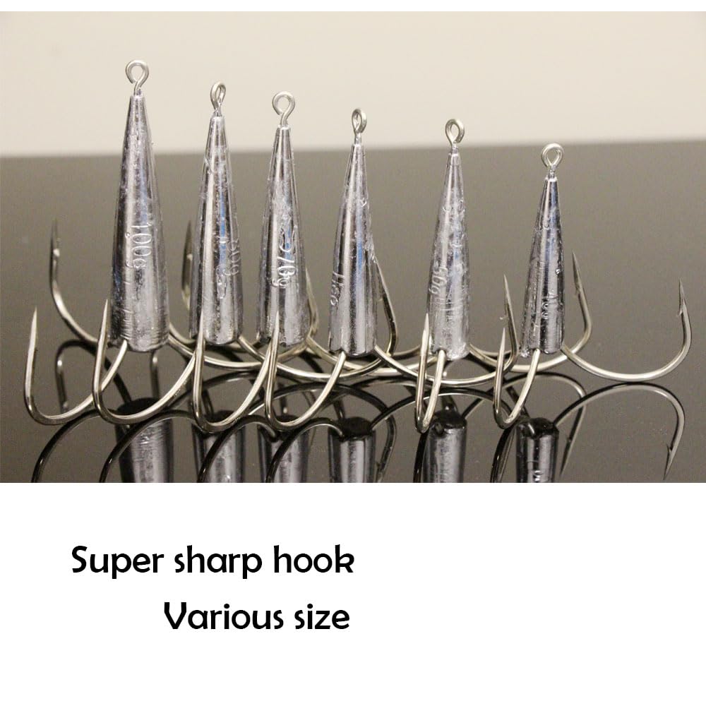 Treble hook size 50g (1.7oz)