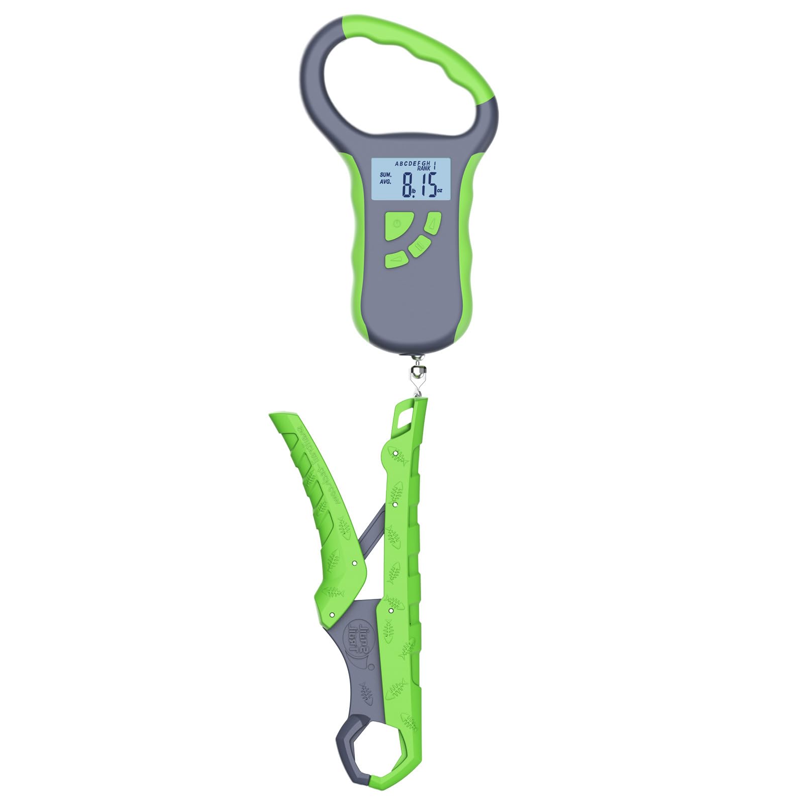 Snail Trail 8-location digital fish scale with 7.5in lip gripper