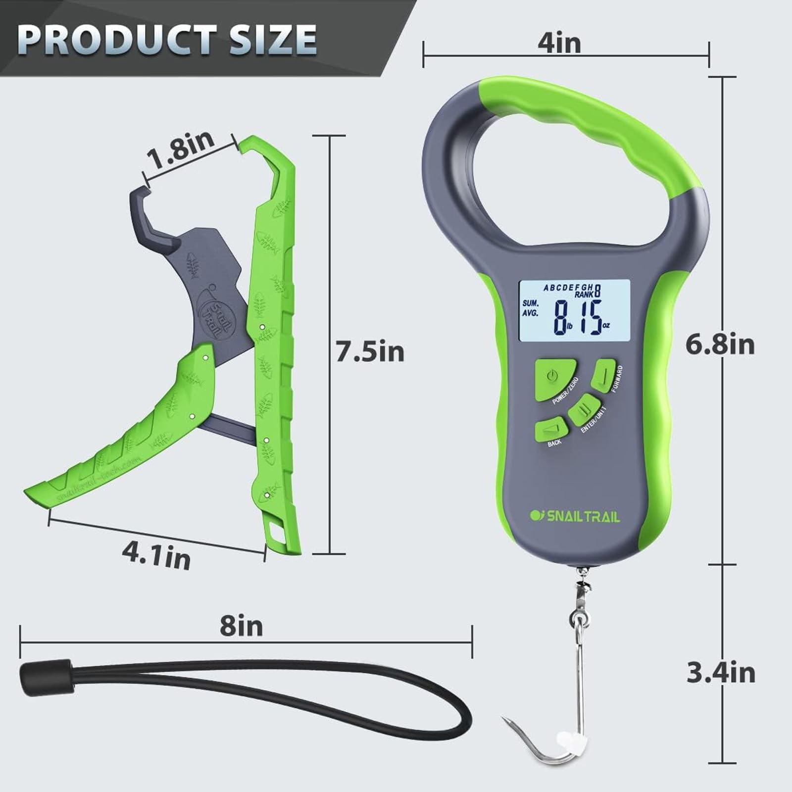Gift-ready fishing gear and tournament weighing device