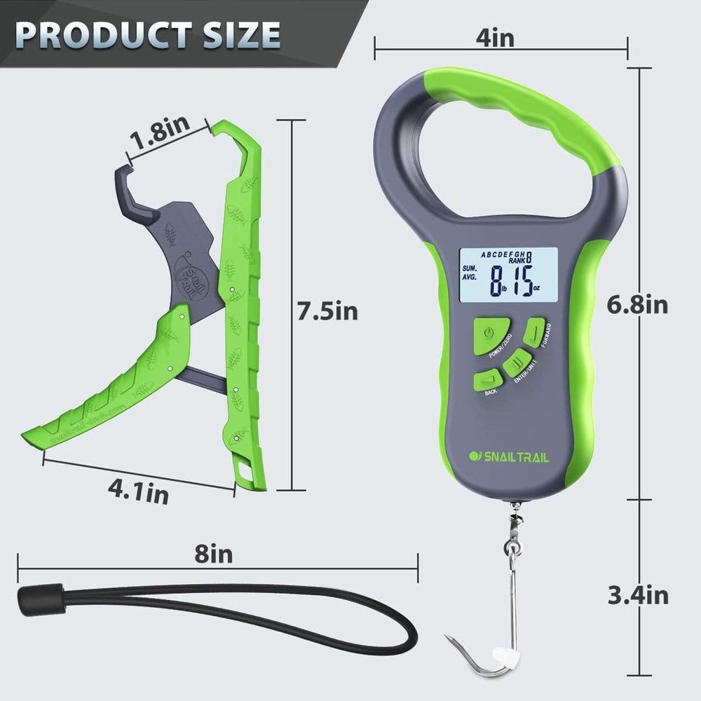 Gift-ready fishing gear and tournament weighing device