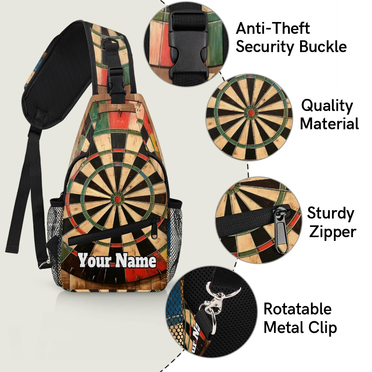 Snatocys bag external mesh water bottle pocket for on the go hydration