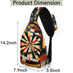 Snatocys sling bag back view with ergonomic shoulder strap for all-day comfort