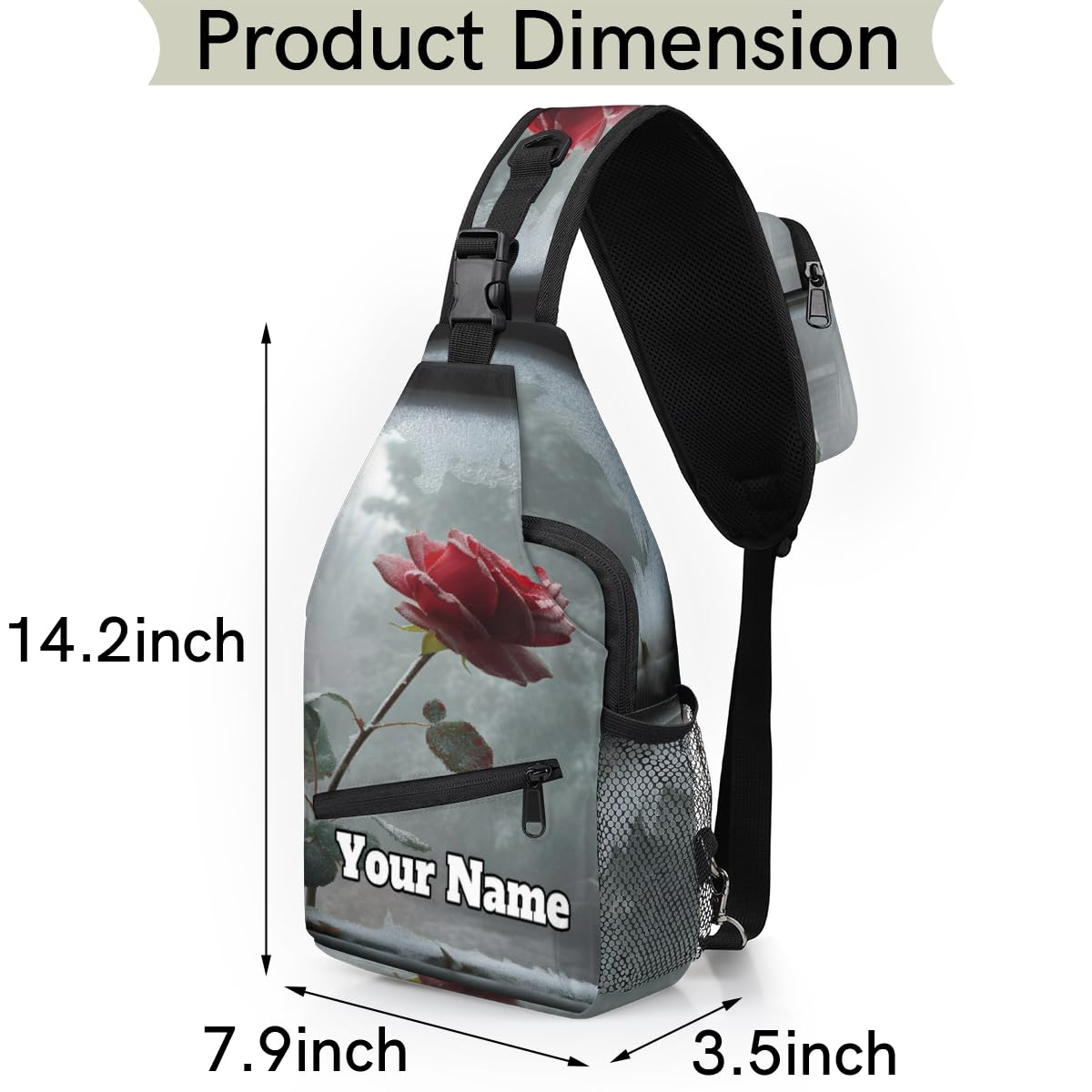Side pocket layout highlighting water bottle storage for everyday adventures.