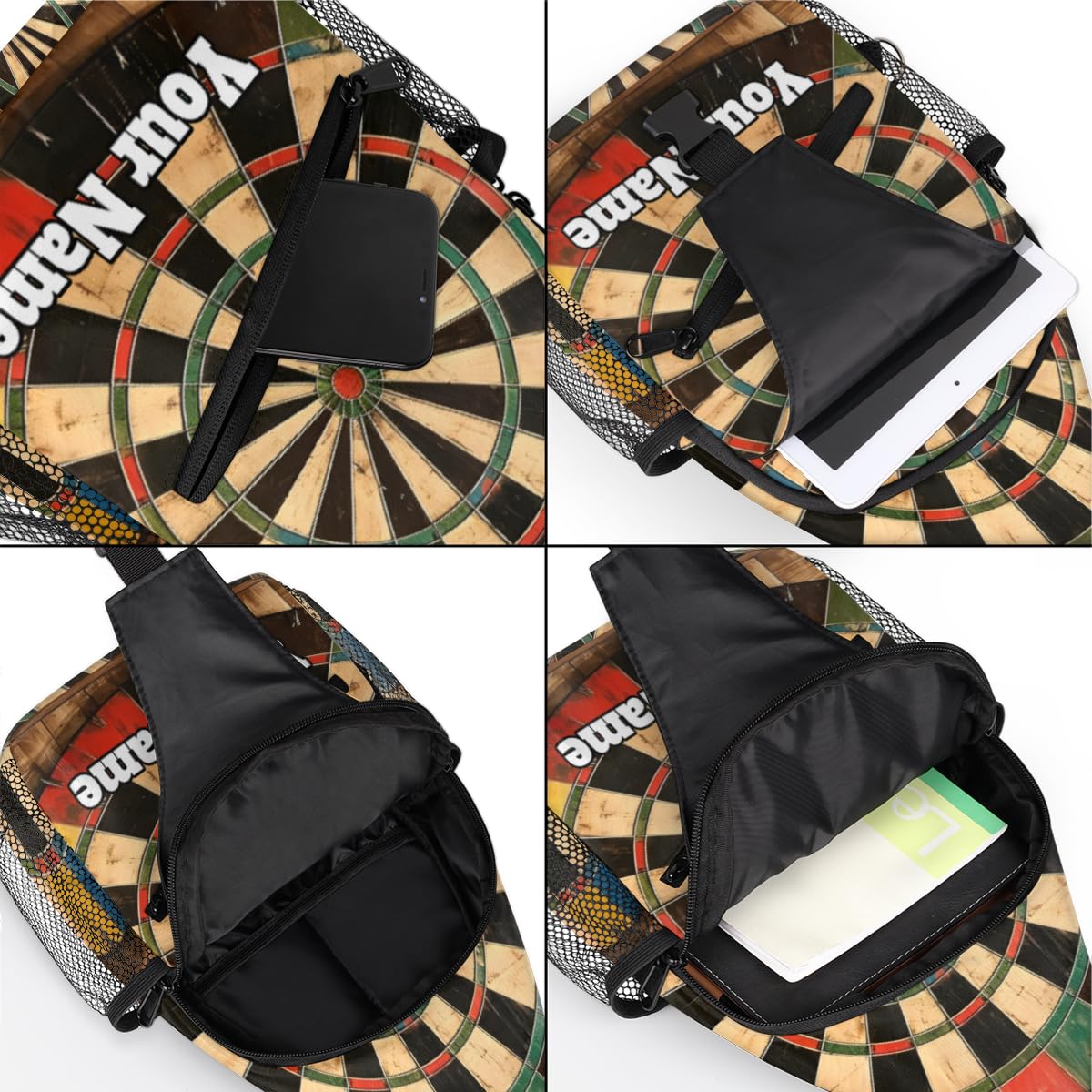 Snatocys sling bag multiple pockets organize phones cards and keys