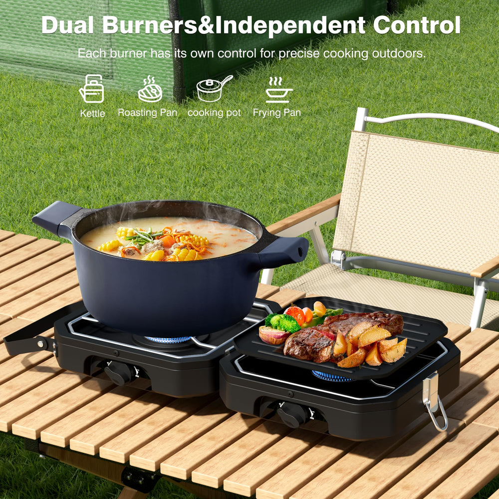 Snidomn camping stove high-heat output for quick boiling.