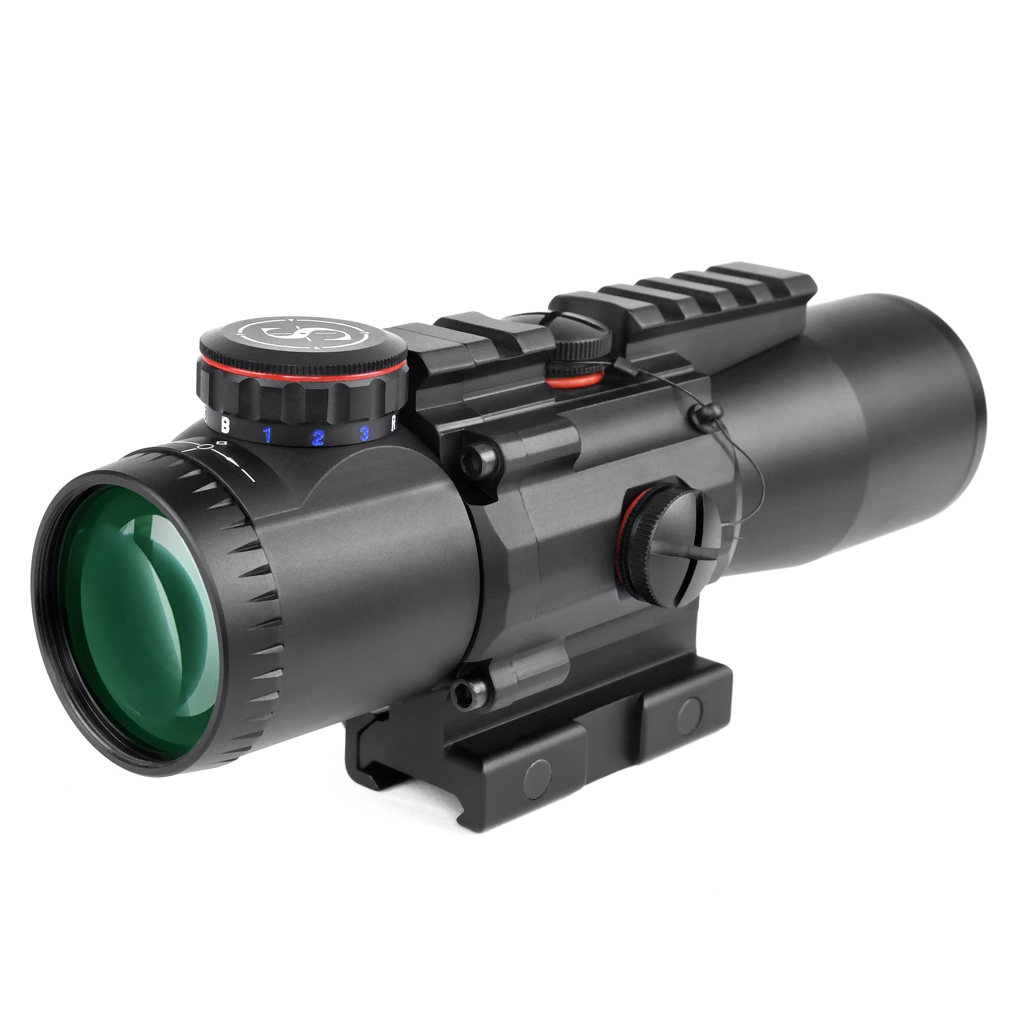 Sniper 4x prism scope weatherproof design stays reliable in rain or spray.