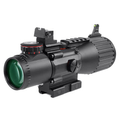 Sniper 5x50mm prism scope eye relief demonstrates comfortable 3-3.5 inch viewing distance.