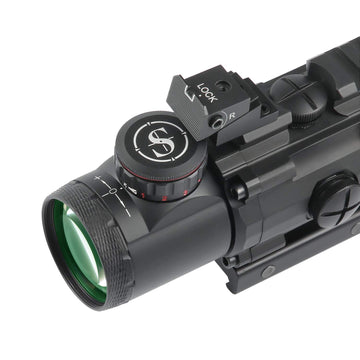 Sniper 5x50mm prism scope nitrogen-filled seal provides fogproof and rainproof protection.