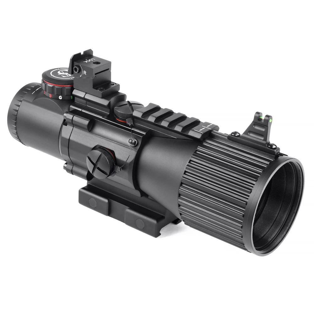 Sniper compact scope mounted on rifle shows a balance of size and performance.