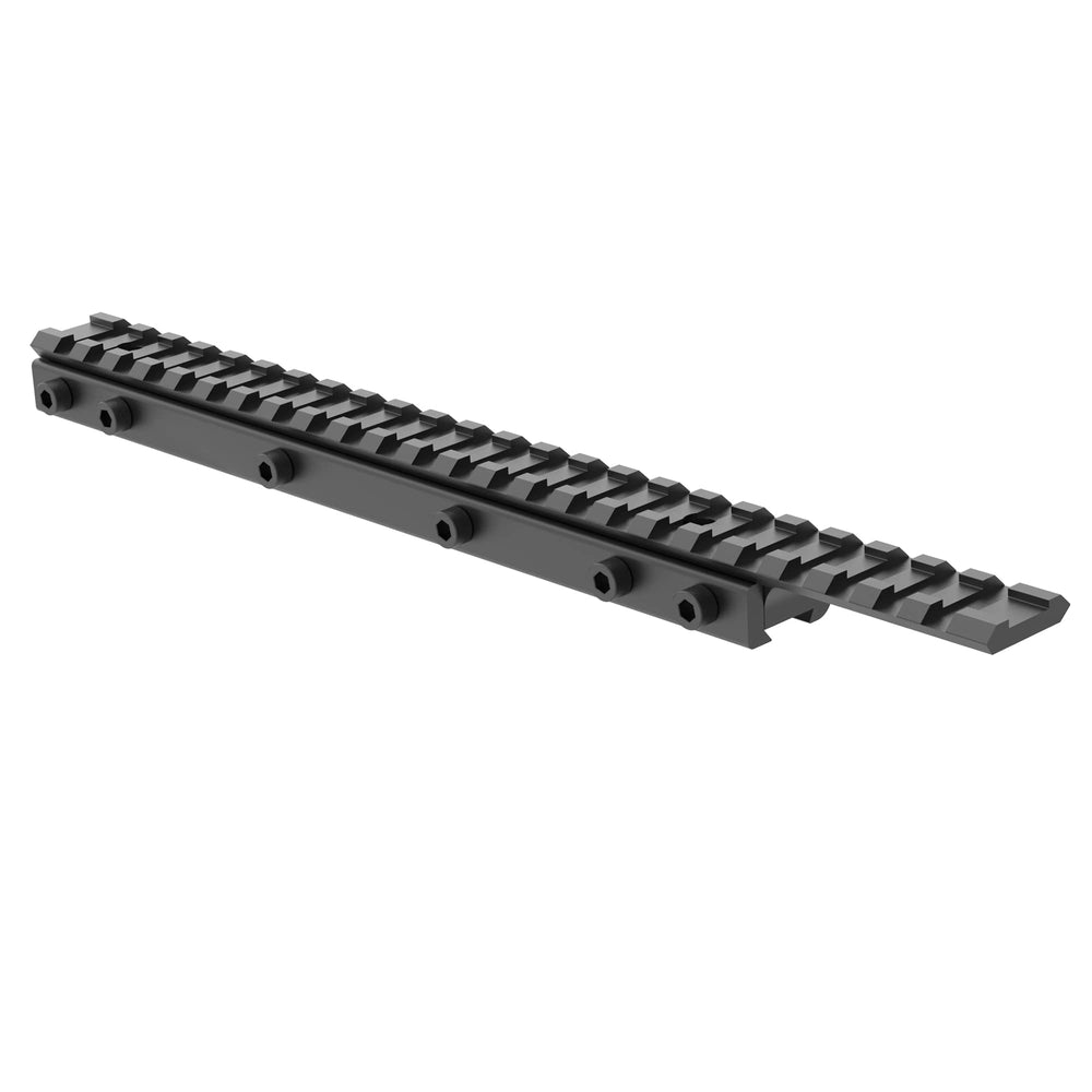 Sniper dimensions provide a low-profile, compact ten-inch rail extension.
