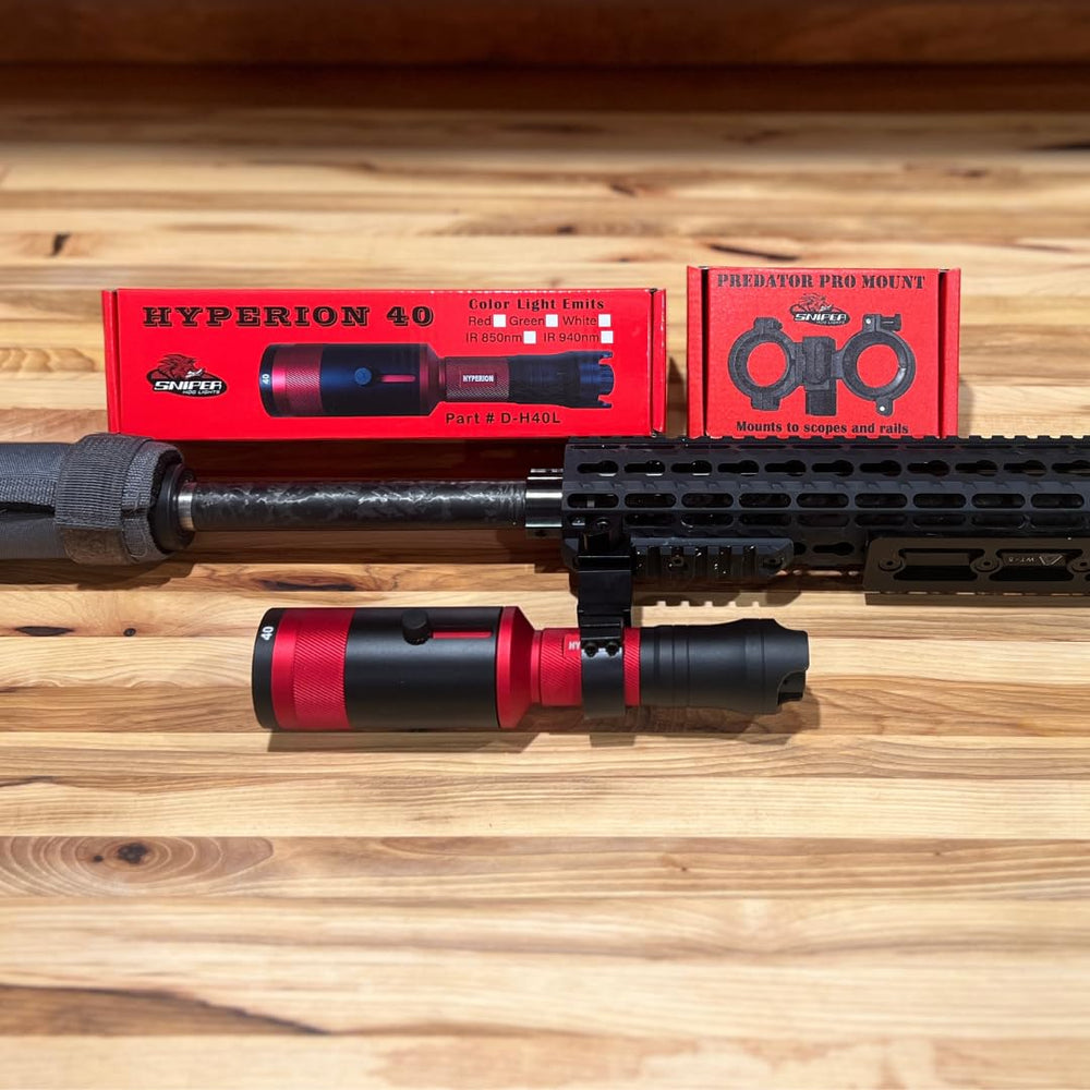 Hyperion 40 Predator Pro Mount enables precise alignment with scopes for accurate long-range shots