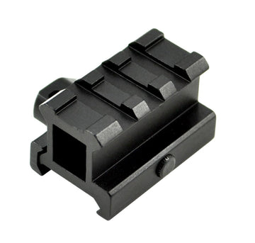 Sniper medium profile riser mount with 3 slots elevates optics securely