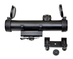 The Sniper MT4X20 carry-handle scope body shows rugged reliability for field engagements.