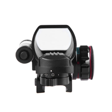 Parallax-corrected glass lens provides a crisp sight picture with unlimited eye relief.