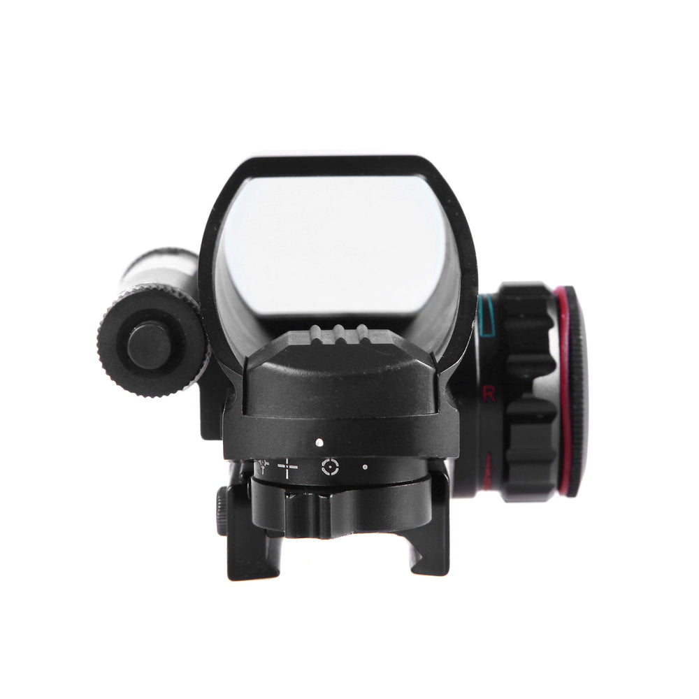 Parallax-corrected glass lens provides a crisp sight picture with unlimited eye relief.