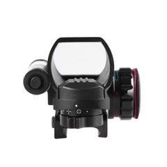 Parallax-corrected glass lens provides a crisp sight picture with unlimited eye relief.