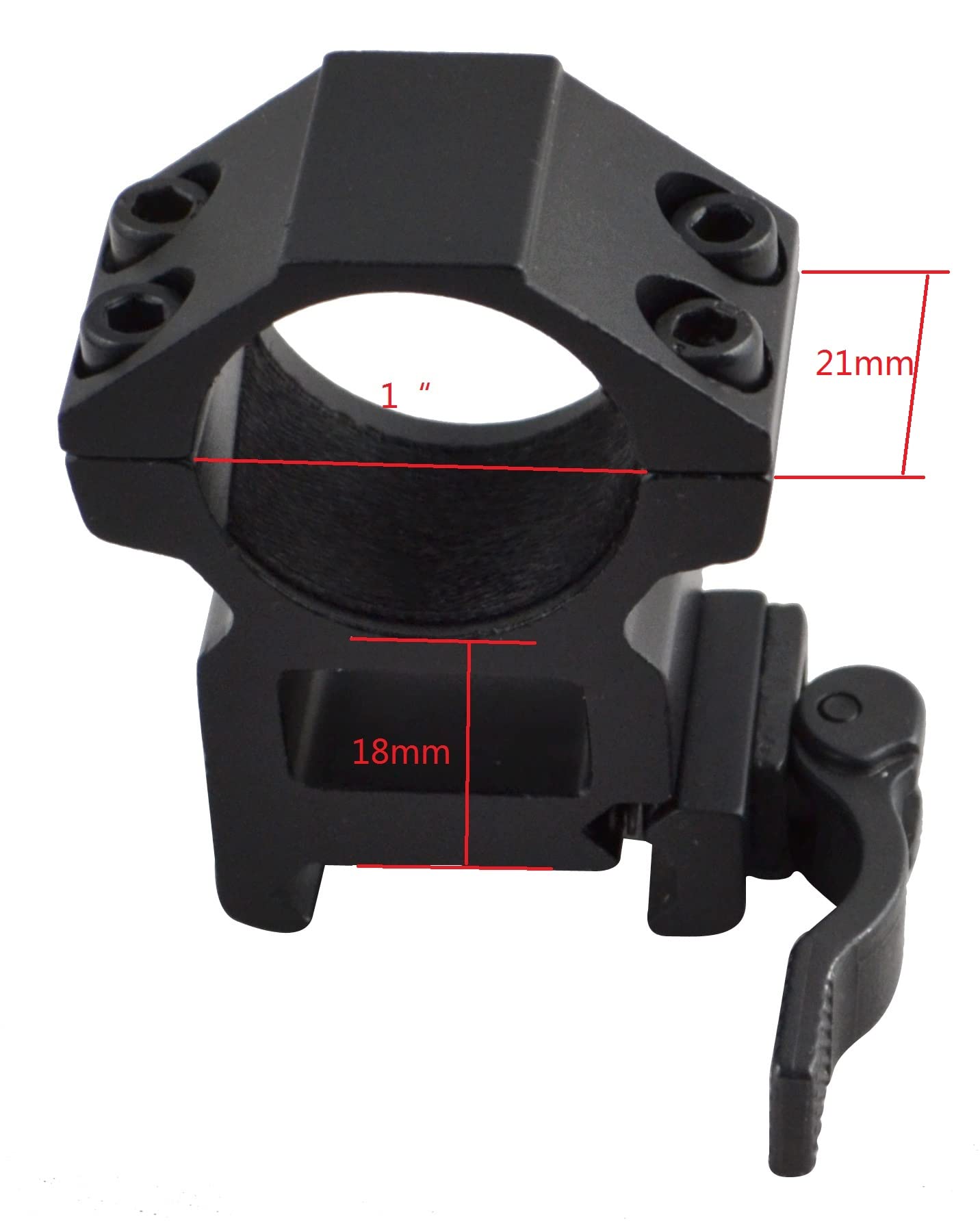 SNIPER Quick Detach Picatinny rings 2-piece package for easy installation and versatile setup.