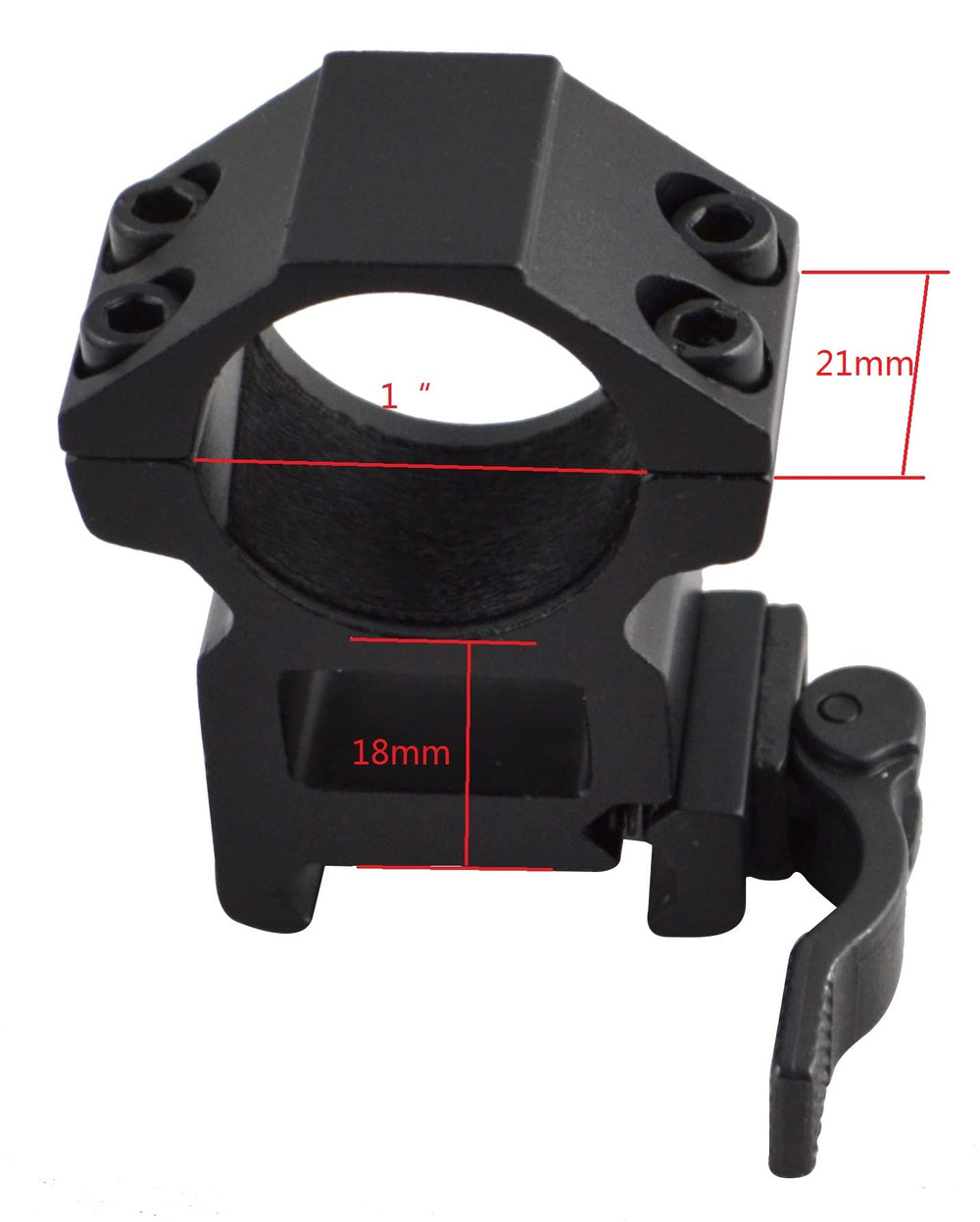 SNIPER Quick Detach Picatinny rings 2-piece package for easy installation and versatile setup.