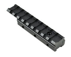 Sniper adapter side plate angle detail shows secure fit across 9mm to 15mm bases.