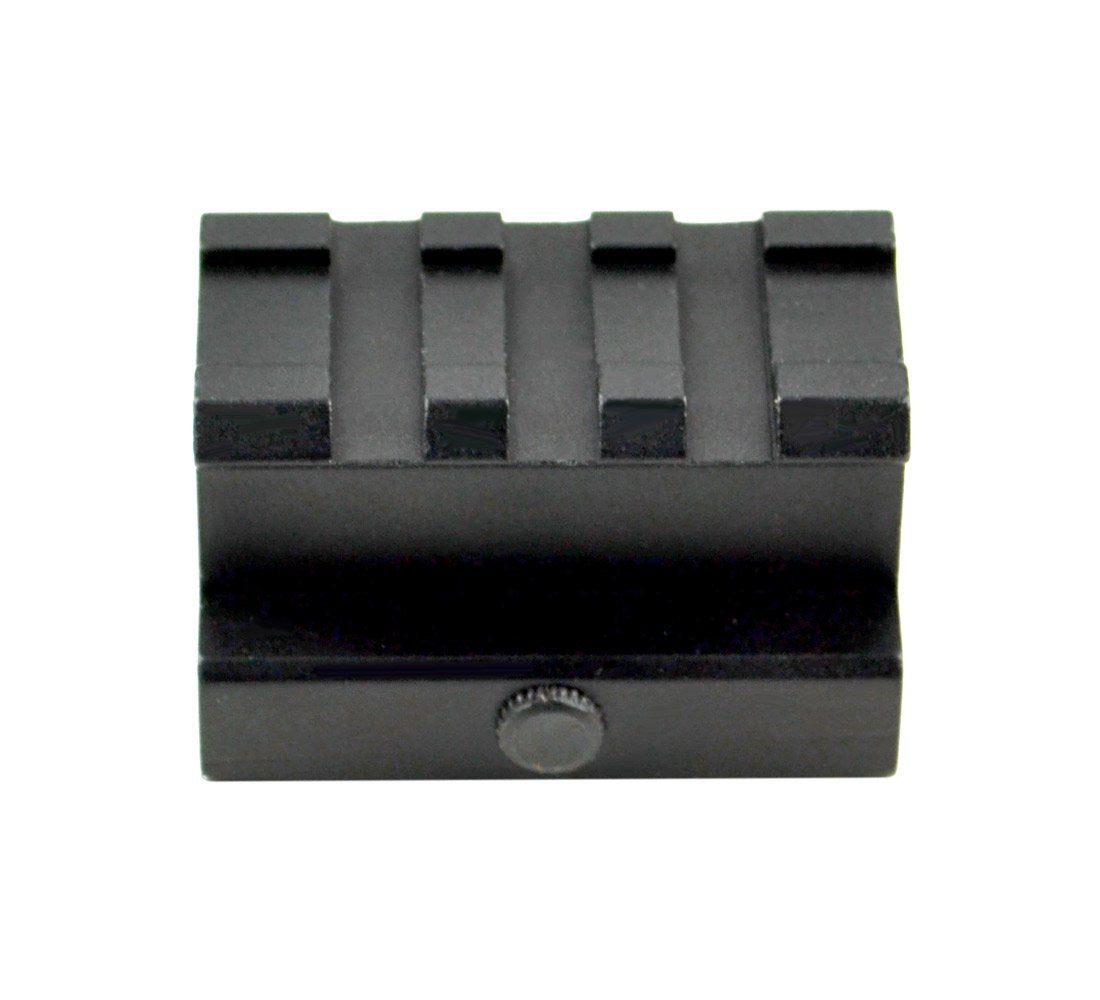 Sniper riser mount on Picatinny rail provides versatile attachment options