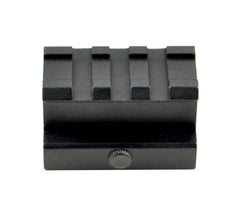 Sniper riser mount on Picatinny rail provides versatile attachment options