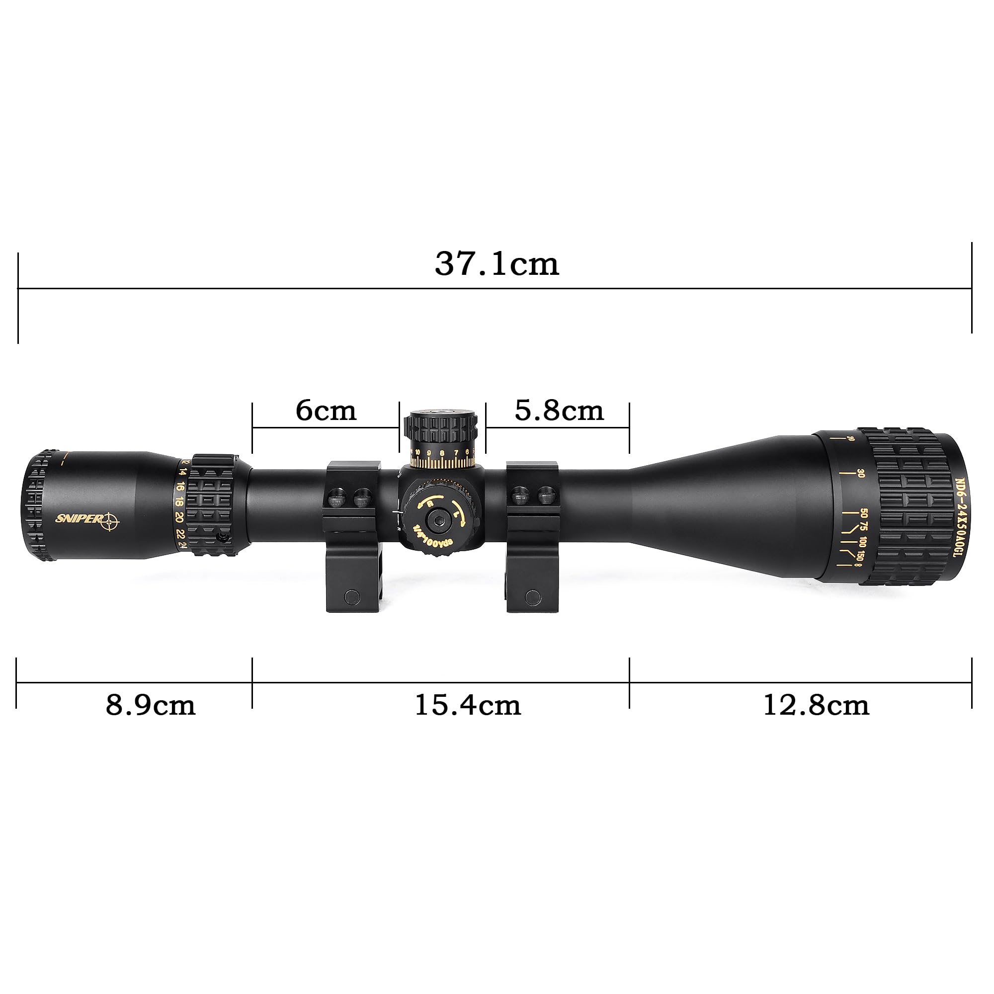 Sniper scopes 50mm objective lenses maximize light transmission for brighter images
