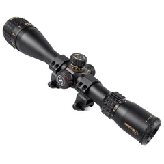 Sniper scopes 6-24x50 red-green-blue illuminated mil-dot reticle aids precise target acquisition at dawn or dusk