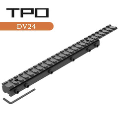 Sniper top rail picatinny 24-slots for ample accessory options.