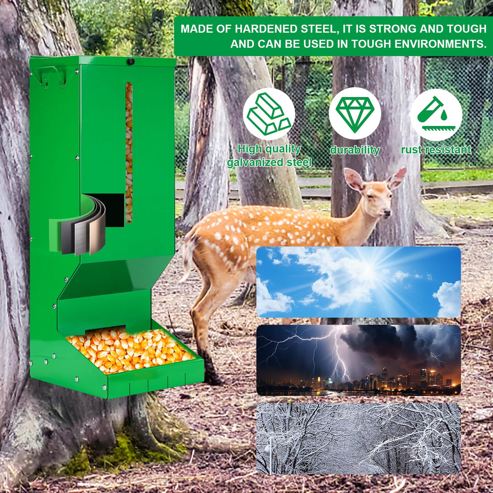 SNMUMU screw-lock latch cover protects feed from theft and rain