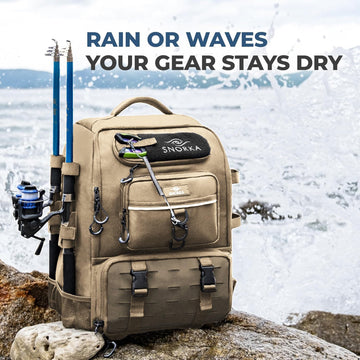 SNORKA 40L capacity supports weekend fishing trips with ample cargo space.