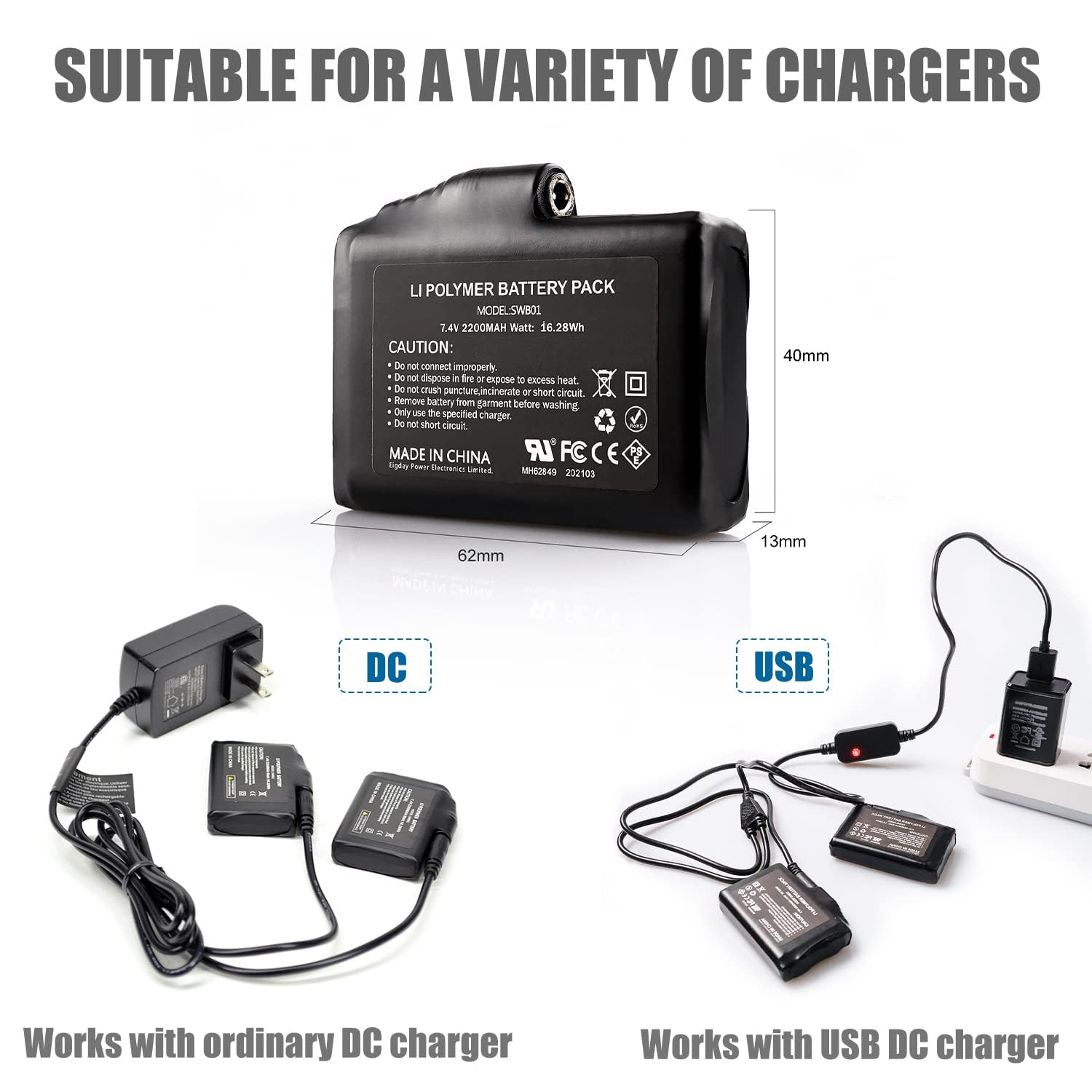 SNOW DEER battery charge port detail enabling convenient on-the-go recharging