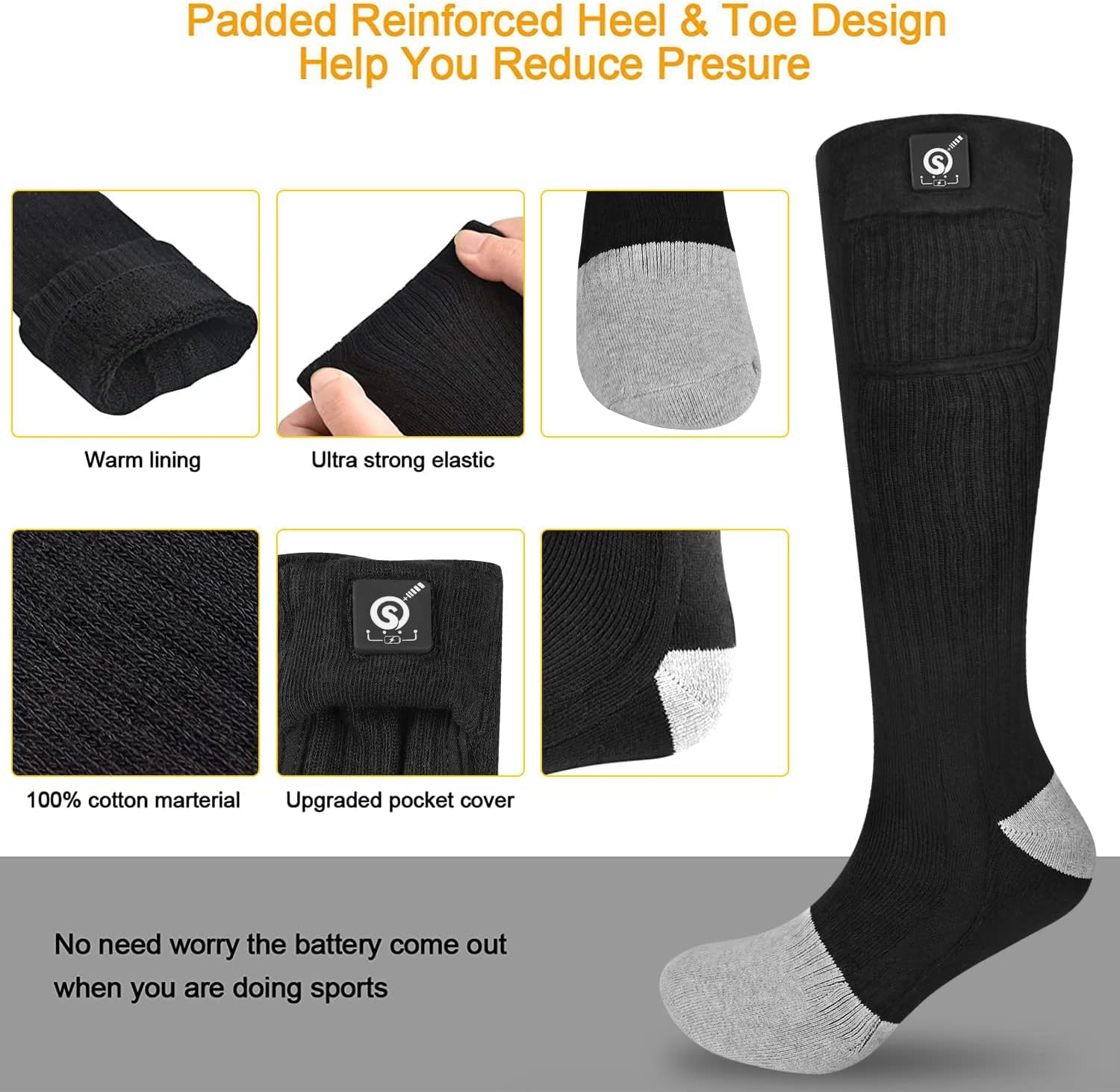 Snow Deer CoolMax fabric dries faster, keeping feet drier.