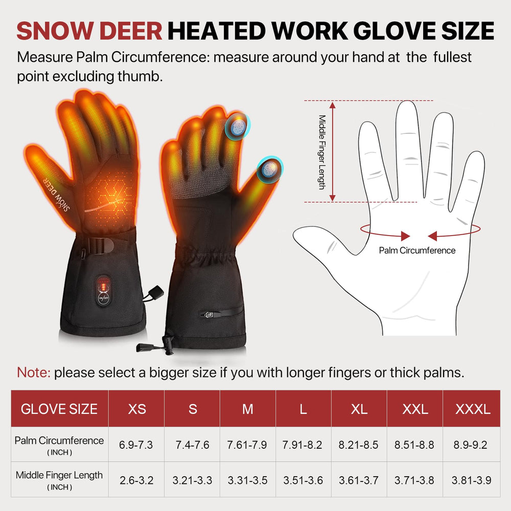 Snow DEER durable yarns support long-wear during rugged winter tasks.