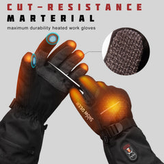 Snow DEER heated gloves' wrist elastic band ensures a snug, secure fit.