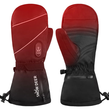 Snow Deer heated mittens with battery pack for all-day outdoor warmth