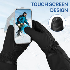 Snow Deer heated mittens feature inner glove and outer mitten design for versatile warmth