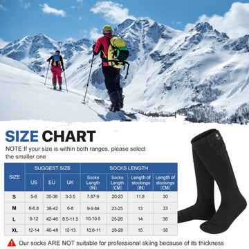 SNOW DEER socks reinforced heel and toe for durable use in winter conditions.