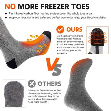 SNOW DEER moisture-wicking fabric keeps feet dry and comfortable.