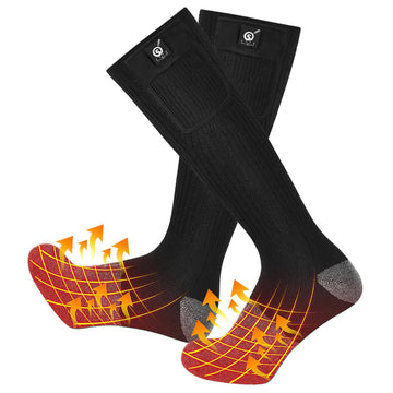 Snow Deer heated socks with toe heating deliver all-around warmth for cold conditions.